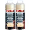 SONAX Pelle di Daino Sintetica Panno per la Cura dell'Auto: Potere Assorbente, Pulisce Efficacemente Vetri e Specchi, 43 x 32 cm, 1 Pezzo, Articolo Numero 04177000 (Confezione da 2)