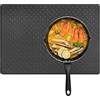 Astralong Tappetino Silicone Cucina 70x50cm, Protezione Piano Induzione, Copri Piano Induzione, Antiscivolo e Resistente al Calore, per Cucina e Protezione da Graffi e Oli (Nero)