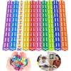 JOKILY Set di 100 dadi da gioco, 12 mm, dadi da gioco per giochi da tavolo, giochi di dadi, colori per bambini, giochi per adulti, insegnamento, casinò, giochi da tavolo, feste