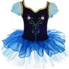 Lito Angels Children's Apparel Lito Angels Principessa delle Nevi Tutu Ballerina Costume per Bambina, Vestito dal Balletto Danza Classica con Tulipano Ricamato
