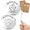 HUYIWEI Moneta decisionale Mamma Papà divertente da prendere decisioni Angelo custode Moneta decisionale gettare una moneta per prendere una decisione - Regalo per nascita baby shower