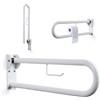Mobiclinic, Maniglione bagno disabili, Arco, Pieghevole, Maniglia doccia anziani, Ribaltabile, Con portarotolo, Doppia wc, Maniglie di sicurezza, Ausili