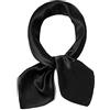 ANDANTINO Sciarpa quadrata in 100% seta di gelso per capelli, 65 x 65 cm, unisex, in seta naturale, foulard con stampa digitale, Medium