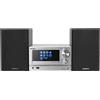 KENWOOD, Sistema Micro HiFi Stereo M-7000S, con Ricevitore Radio da Internet, DAB+ o FM, Lettore CD e Presa USB, Connessione a Spotify e Bluetooth, Podcast-Player, Funzione Radiosveglia, Silver