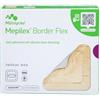 Mepilex Border Flex 7,5 cm x 7,5 cm, medicazione sterile autoadesiva in schiuma di silicone, 5 pezzi