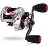 Sougayilang MAX Baitcasting Reel 8.0:1 High Speed Gear Ratio Mulinello da pesca 8,2 kg in carbonio Drag Baitcaster con sistema di frenatura magnetica per acque salate e dolci