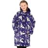 Harry Potter Hedwig Take Me Back To Hogwarts - Felpa con cappuccio, per ragazze, in pile, da 7 a 13 anni, colore: Blu
