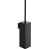 BVL Scopino Bagno WC da Parete Nero, Acciaio Inossidabile 304 Scopino WC, Spazzolone Bagno WC Indipendente Quadrato
