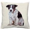 IL MAGGIOLINO | Fodera 40x40 Gobelin con Stampa Cane Jack Russell, Tessuto Doppio, Cerniera Nascosta, Made in Italy