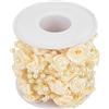 Hilitand Corda di Ghirlanda di Perline di Perle Artificiali di Filo di Rosa da 10 m/Rotolo da 3 Mm, Decorazione di Nozze Fai da Te, di Perline Artificiali (Beige)
