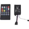 Zerodis Kit da 2 Strisce LED Controller musicale 20 tasti Telecomandi a infrarossi per sensori di suono per luci di striscia RGB