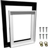 Artnova Cornice sospesa per tela 50 x 70 cm (bianco) - in robusto legno di pino con kit di sospensione - Design elegante per presentare immagini a parete
