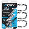 KUZA Catena per motosega da 40,6 cm, passo 3/8 a basso profilo, calibro 1,27 mm, 57 maglie, in acciaio tedesco, compatibile con Echo CS-3510/352/3400/400, Worx WG300, WG303, 91PX57CQ, 91VG57CQ e altri