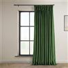 HPD Half Price Drapes Heritage - Tende oscuranti in velluto felpato, lunghe 274 cm, per camera da letto e soggiorno, 100 x 278 cm, 1 pannello, colore: verde eden