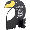 SECURIT - Lavagna 3D Silhouette Tucano - Bifacciale - Con Pennarello
