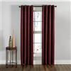 Curtainworks Lenox - Tenda a pannello con occhielli, 127 x 160 cm, colore: vino
