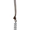 Akzent 002750000043 - Catenina con pendente unisex, acciaio inossidabile