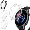 iVoler 3 Pezzi HD Clear Cover con Pellicola Protettiva per Amazfit GTR 3 / Amazfit GTR 3 Pro, Copertura Completa Custodia Anti-Graffio Ultra Sottile Morbida TPU Case, 2 Trasparente + 1 Nero