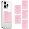 BWOOOWE 5 Pezzi Ventosa per Telefono in Silicone Supporto Antiscivolo per Cellulare Ventosa Auto Compatibile con Custodie iPhone e Android Supporto Hands Free per Selfie e Video(Rosa chiaro)