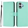 IMIRST Cover per iPhone 17, Libro Custodia Portafoglio Premium Pelle PU, Slot Scheda, Chiusura Magnetico Aletta Antiurto Case per Apple iPhone 17 6.3'', YBCS Mint Green