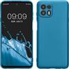 kwmobile Custodia Compatibile con Motorola Edge 20 Lite Cover - Back Case per Smartphone in Silicone TPU - Protezione Gommata - blu indaco