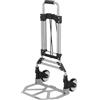 AKTIVE Carrello da spiaggia multiuso, Dimensioni 40x40x75/100 cm, Estensibile, Alluminio, Con corda elastica per un maggiore fissaggio, Supporta fino a 70 kg, Carrelli da trasporto (62458)