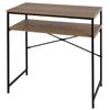 AKTIVE Max Home Scrivania rettangolare, 77x40x75 cm, Peso massimo 26 kg, Piano in legno, Struttura in acciaio nero, Ufficio e studio, Stile industriale, Scrivanie per computer, (18442)