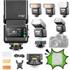 Godox iT32 TTL Flash per Nikon con Trigger Wireless X5-N, 2.4GHz TTL HSS 1/8000s, Touchscreen & LED, Riflettore e Diffusore, Compatibile con Nikon Z9 Z5II Z6III Z6II ZFC Z8 Z5 Z6 Z50 Z50II D5600 D750