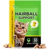 Abodiuss Anti Peli Gatto - Depilazione delicata | Cura dei capelli e della pelle due in uno | Anti Hairball gatto | Palle per capelli per gatti sciogliere con dosaggio preciso | Delizioso per gatti con sapore