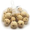 DECO Busta 20 pz faccine in legno colore naturale diam. 30mm DECO 12637