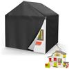 MRWiZMS Copri Casette da Giardino Bambino, Telo Copertura Casetta da Giardino per Bambini, Tessuto Oxford 420D, Resistente Ai Raggi UV E Alla Polvere, Copertura per Casetta per Bambini (L220xW174xH173cm)