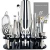 XINGZHAOHOME 13-22 pz 750ml 600ml Boston Cocktail Shaker Bar Tools Wine Mixer Set barman Cocktail Shaker Tool Kit con supporto
