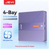 JEYI Custodia RAID NVMe a 4 alloggiamenti-TB 4 Raffreddamento a turbina da 40 Gbps, compatibile con Mac/Windows Modalità individuali e RAID max 32 TB