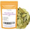 Tazarin LTD 100g Foglie di Alloro Intere Essiccate - Laurus Nobilis - Aroma e Gusto Intenso - 100% Naturale, Puro e Senza Additivi | Qualità Superiore
