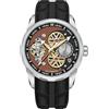TAYSHILEY Pagani Design, orologio meccanico automatico da uomo, con quadrante scheletrato, cinturino in gomma fluoro, vetro zaffiro sintetico, orologio da polso automatico di lusso per uomo