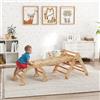 DecHome Gioco per Bambini 5 in 1 con Triangolo, Parete Liscia e Arco 188x70x59cm