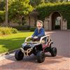 DecHome Macchina Elettrica Bambini 3-8 Anni KAWASAKI Telecomando e Musica Giallo
