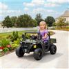 DecHome Macchina Elettrica Bambini 3-8 Anni 12V con Telecomando e Musica Verde
