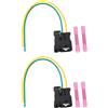 Be In Your Mind 2 connettori a bobina di accensione per auto a 2 pin compatibili con Renault Avantime DE0 compatibile con Clio II BB0 Lunghezza della linea 15 cm 26,4 x 24,1 mm con 4 terminali