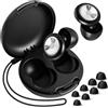 elzle Tappi Orecchie Dormire,Antirumore Quiet Silicone Auricolari,Riutilizzabili,45dB Riduzione del Rumore,per Dormire,per Meditazione/Viaggi/Lavoro/Studio/Concerti, con 8 Punte (XS/S/M/L) e Custodia