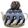Pachamama - Teiera in 100% lana lavorata a mano, motivo: Puffins Tea Cosy