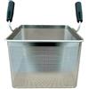 Generico FBR0276 - CESTINO MADE IN ITALY CUOCIPASTA PROFESSIONALE 2/3 2 MANICI 296X328X215H MM IN ACCIAIO INOSSIDABILE AISI 304 CESTELLO CUOCI PASTA INOX GN 2/3