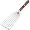 MSY BIGSUNNY Tornitore per pesce resistente, in acciaio inox, con manico in legno di pakkawood, 10,2 x 20,3 cm