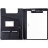 Alassio 31500 - Cartella per conferenza con clip-calcolatrice, A4, dimensioni ca. 32,5x24x2 cm, nero