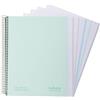 Navigator | Quaderno scolastico a4 + | Quadricola 5 x 5 | Copertina extra | Mint | Bordo 5 colori | Carta 80 g | 120 fogli microforati 4 trapani | Spirale Coil-Lock | Carta Premium Writing