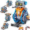 HiWEEGO Robot giocattolo RC con occhi LED intercambiabili e suoni, app e telecomando Robot ricaricabile con esclusivo design delle ruote Kit modello 5 in 1 Regalo per bambini e bambine