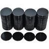 SmartDealsPro - Set di 100 contatori in plastica opaca, 25 mm, con scatola portaoggetti (Nero)