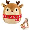 yayafunfun Bambola di peluche natalizia, 30 cm (cervo)