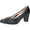 CAPRICE Décolleté da Donna in Pelle Eleganti, Nero (Black Naplak), 38 EU