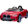 GLOBO Auto Elettrica per Bambini Bmw I4 12V con Radiocomando Rossa